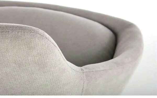 Scaun K431, gri deschis/negru, stofa clasica/metal, 55x54x84 cm