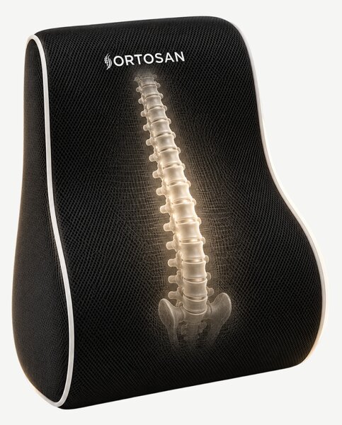 Perna lombara memory foam ORTO SPINAL cu curele reglabile pentru scaun