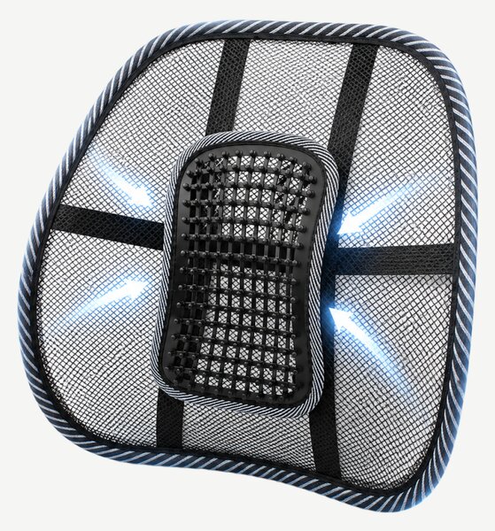 Suport lombar pentru scaun cu efect presopunctura ORTO LOMBAR Mesh, Ne