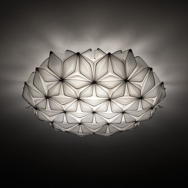 Plafoniere Slamp, C'EST LA VIE, reglabil, Negru, Camera de zi, Plastic, Design