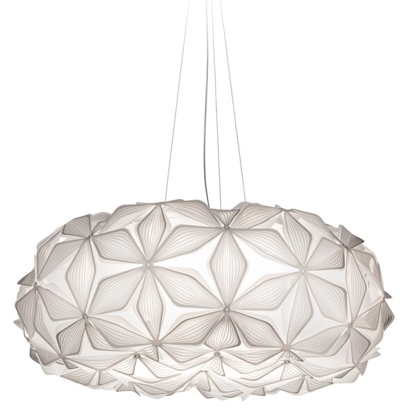 Lustră Pendul Slamp, C'EST LA VIE, reglabil, Alb, Camera de zi, Plastic, Design