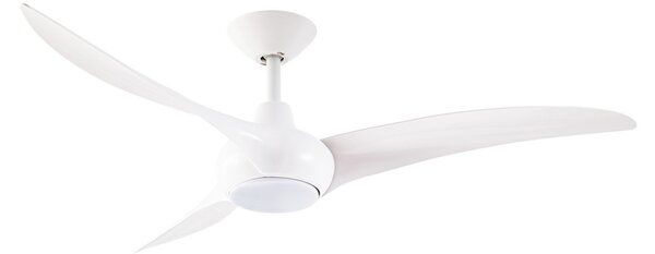 Ventilator de tavan cu LED Briya, CCT, dimabil, Ø 116 cm, alb - Lindby Lindby, Briya, reglabil, Alb, Camera de zi, Plastic, Modern