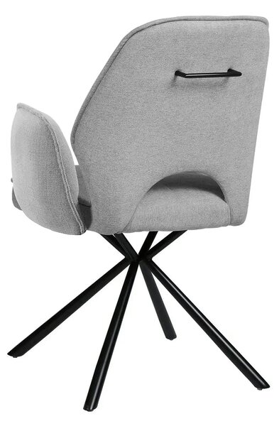 Scaun NELE structura metalica, gri, 61x61x48/86