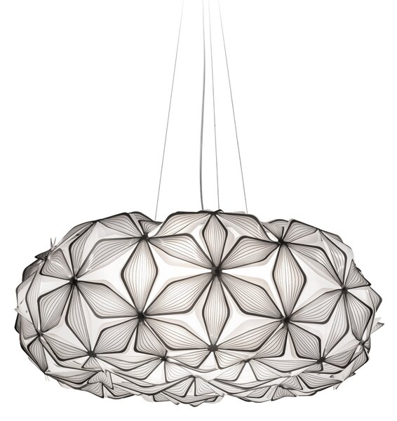 Lustră Pendul Slamp, C'EST LA VIE, reglabil, Negru, Camera de zi, Plastic, Design