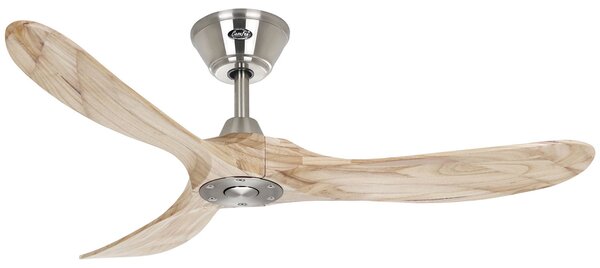 ECO GENUINO Ventilator de tavan crom/lemn deschis 122 cm - CasaFan CasaFan, Eco Genuino, Lemn, Camera de zi, Lemn, Modern