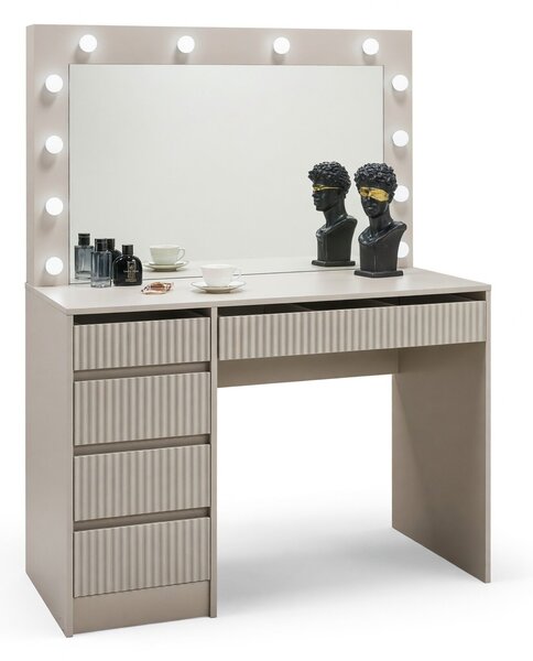 Măsuță de machiaj Houston Gaudium I, Cașmir, PAL laminat, MDF, 75x120x55cm, 55 kg