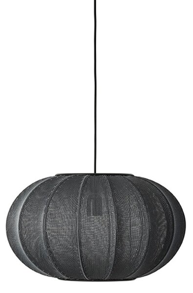 Lustră Pendul Made By Hand, Knit-Wit 45, reglabil, Negru, Camera de zi, Țesătură / Textil, Scandinavă