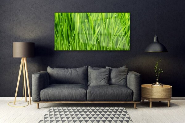 Tablou pe sticla Weed Floral Verde