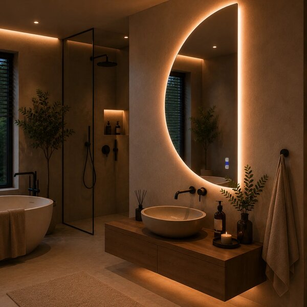 Oglinda LED Semiluna / Semicerc D - Gama Reyze Ambient