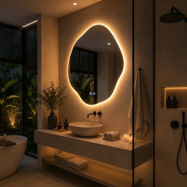 Oglinda LED Asimetrica v5 - Gama Reyze Ambient