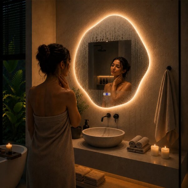 Oglinda LED Asimetrica v5 - Gama Reyze Ambient