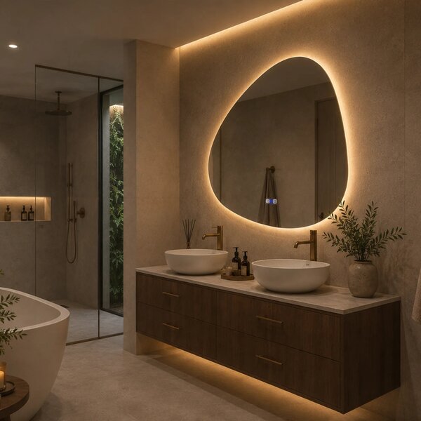 Oglinda LED Asimetrica v1 - Gama Reyze Ambient