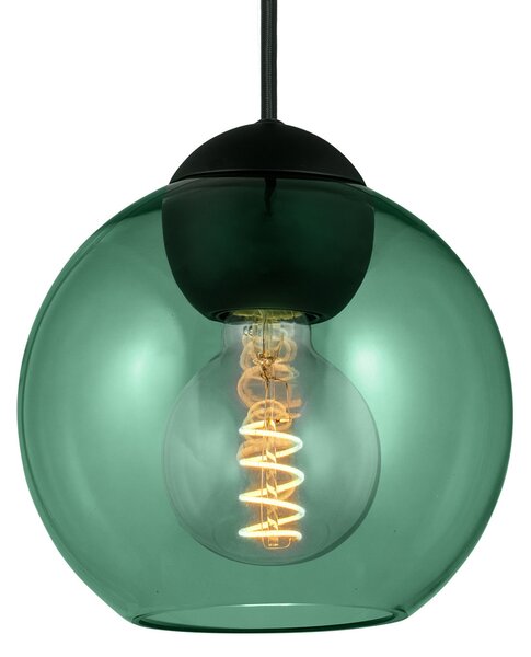 Lustră Pendul Halo Design, BUBBLES, reglabil, Verde, Camera de zi, Sticlă, Design