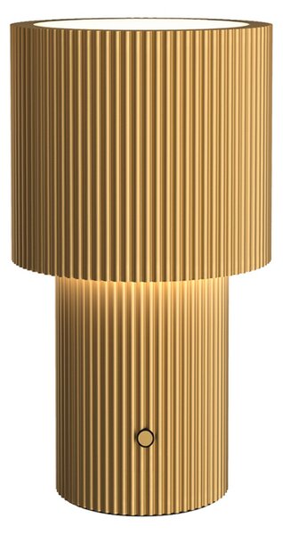 Lampă de masă Belid, Iluma, reglabil, Auriu / Alamă, Camera de zi, Aluminiu, Modern