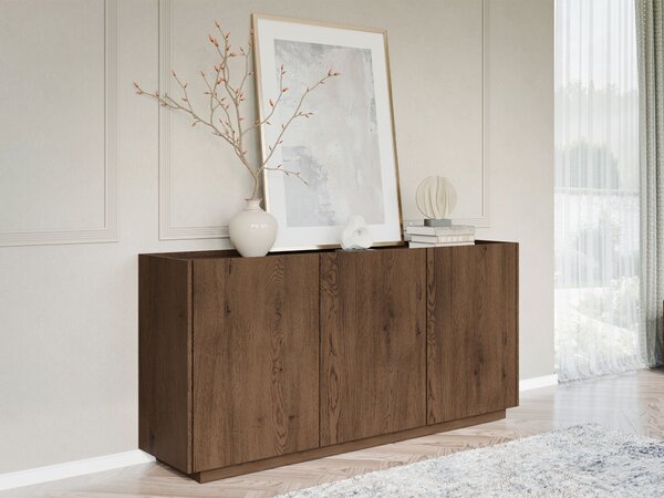 Bufet Comfivo Pagae, Lemn închis la culoare, PAL laminat, 75x170x40cm, 53 kg
