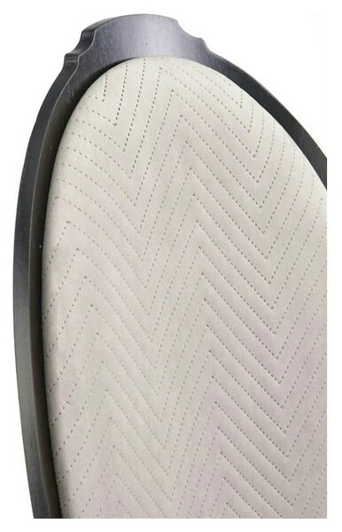 Scaun VELO, bej/negru, stofa catifelata/lemn, 44x53x96 cm