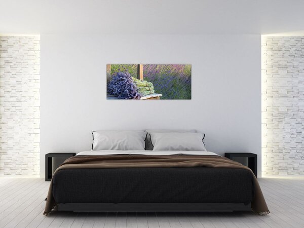Tablou - Buchețele de lavandă (120x50 cm)