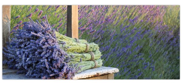 Tablou - Buchețele de lavandă (120x50 cm)