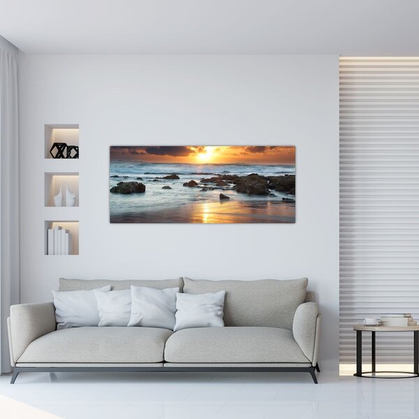 Tablou - Marea scăldată de soare (120x50 cm)