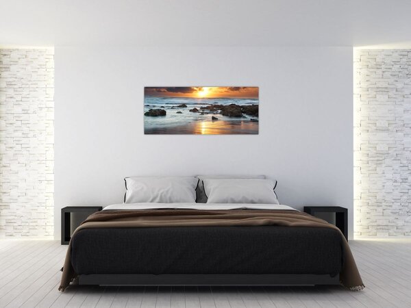 Tablou - Marea scăldată de soare (120x50 cm)