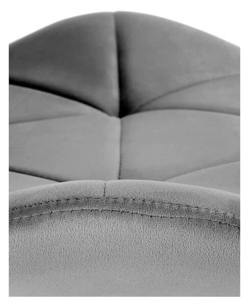 Scaun bucatarie material textil/metal K453, gri, 48x53x86 cm