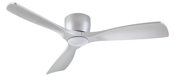 Ventilator de tavan Moneno Smart LED, argintiu, curent continuu, dimabil, CCT - Lucande, Moneno, reglabil, Metalic, Camera de zi, Metal, Modern