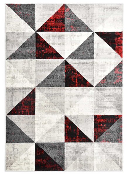 Covor, negru și roșu, 80 x 150 cm, PP