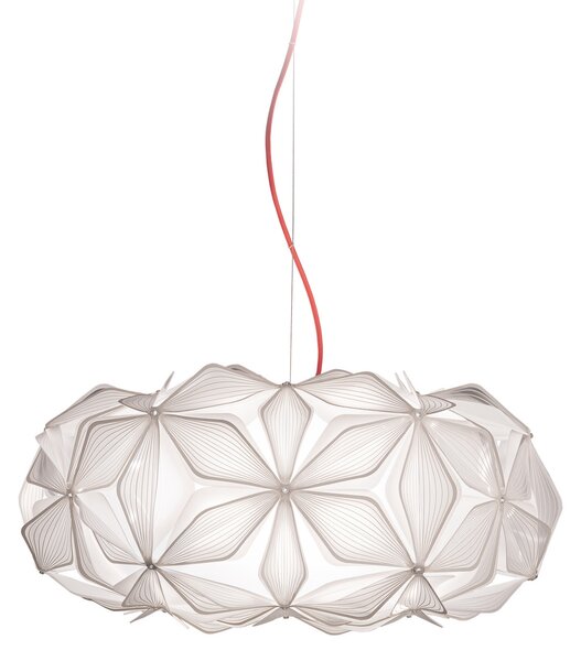 Lustră Pendul Slamp, C'EST LA VIE, reglabil, Alb, Camera de zi, Plastic, Design