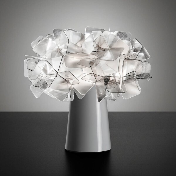 Lampă de masă Slamp, Clizia, reglabil, Gri, Camera de zi, Plastic, Design
