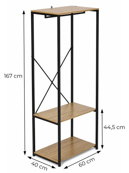 Cuier independent cu rafturi pentru încălțăminte, 167 x 40 x 60 cm