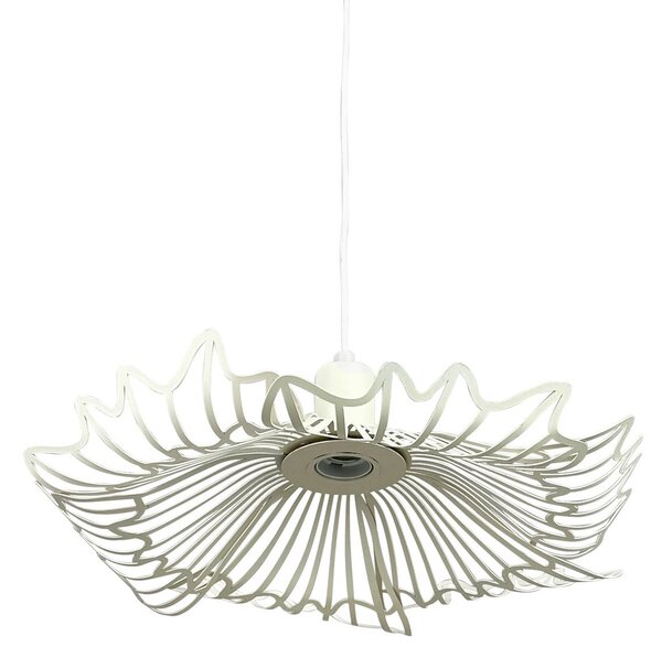 Lustră Pendul Dyberg Larsen, Flora, reglabil, Alb, Camera de zi, Metal, Design