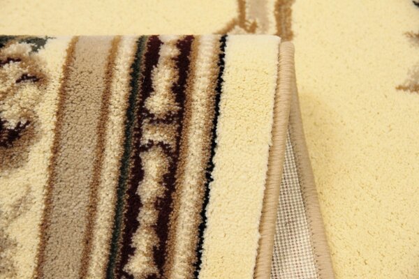 Set 3 Covoare Lotos 574, Crem Bej: 2 buc. 80x150 cm, 1 buc. 200x300 cm. Dreptunghi