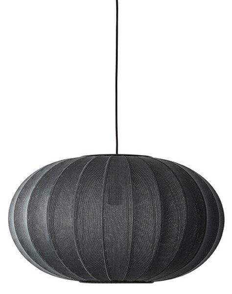 Lustră Pendul Made By Hand, Knit-Wit 57, reglabil, Negru, Camera de zi, Țesătură / Textil, Scandinavă