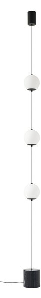 Lampadar Lucande, Darrow, reglabil, Alb, Camera de zi, Sticlă, Modern