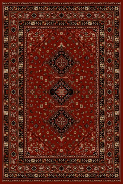 Covor Lotos 1531 220, Model Dreptunghiular, Grena Grena, Dreptunghi, 80 x 150