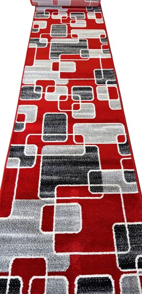 Traversa Festonata, Model Cappuccino16402 509, Rosu Rosu, Dreptunghi, 120 x 300