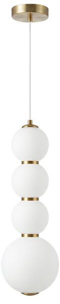 Lampă de plafon suspendată LED LHJ114-4CP aur periat