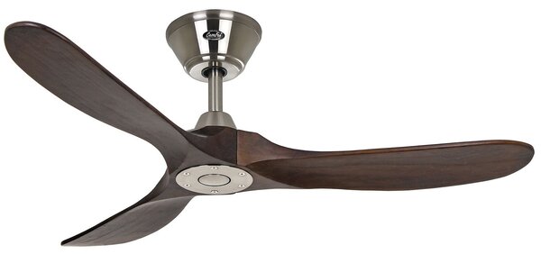 ECO GENUINO Ventilator de tavan crom/nuc 122 cm - CasaFan CasaFan, Eco Genuino, Lemn, Camera de zi, Lemn, Modern