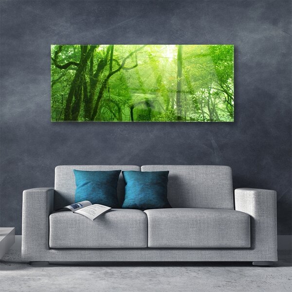 Tablouri acrilice Copaci Natura Brun Verde