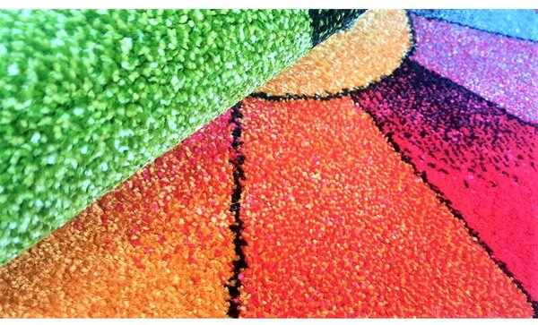 Model Floare, Covoras Rotund, Dimensiunea 67x67 cm, Multicolor Multicolor, Rotund, 67x67