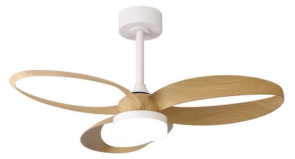 Ventilator de tavan cu LED Infinity, finisaj lemn, DC, silențios - Mantra Mantra Iluminación, Infinity, reglabil, Lemn, Camera de zi, Plastic, Modern