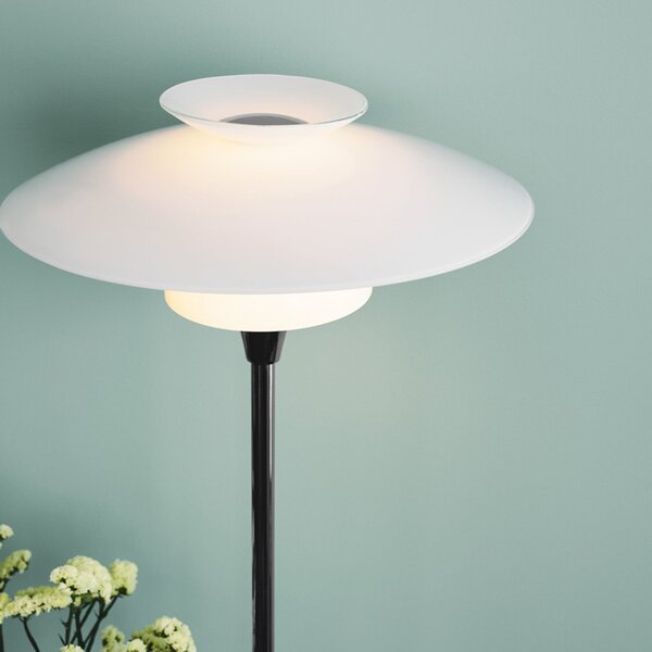 Lampadar Halo Design, SCANDINAVIA, Crom, Camera de zi, Sticlă, Scandinavă