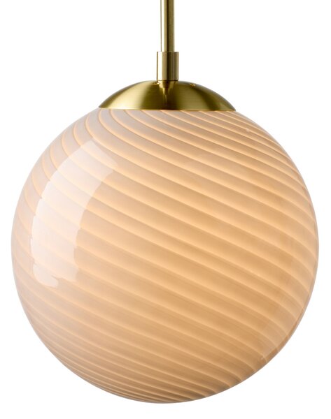 Lustră Pendul Halo Design, CANDY BALL, reglabil, Gri, Camera de zi, Sticlă, Design