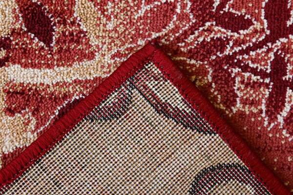 Covor Lotos 1521-210, Marime 60 x 110 cm, Grena, Rosu, Inaltime Fir 8 mm, Antialergic, Polipropilena, Living, Dormitor, Sufragerie, Birou 60 x 110