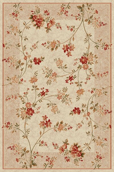 Covor Lotos 551-100, Marime 50 x 80 cm, Crem, Inaltime Fir 8 mm, Antialergic, Polipropilena, Living, Dormitor, Sufragerie, Birou 50 x 80