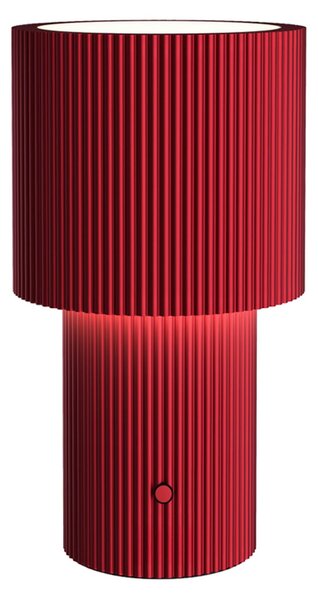 Lampă de masă Herstal, Iluma, reglabil, Roșu, Camera de zi, Aluminiu, Modern