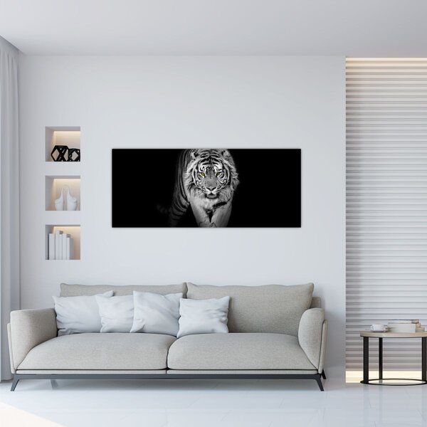 Tablou - Tigru cu ochi galbeni (120x50 cm)