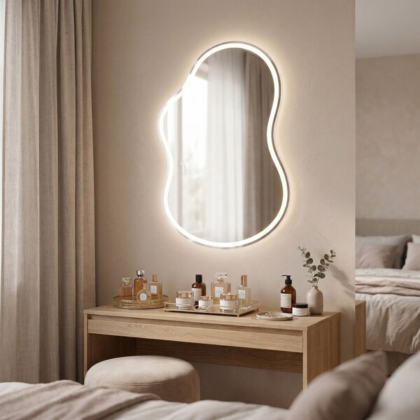 Oglindă LED UNO 80x55 cm