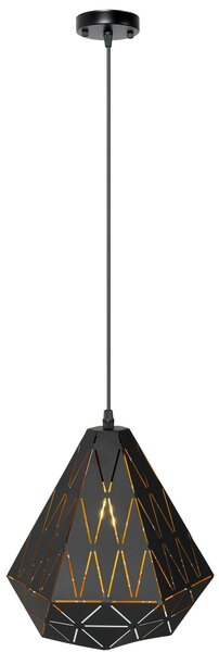 LAMPA TRIANGULARĂ GEOMETRICĂ NEAGRA APP252-1CP