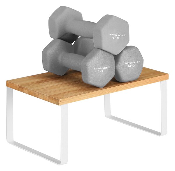 Set de organizatoare din bambus CEZAR, 2 piese, maro/albă SongmicsHome